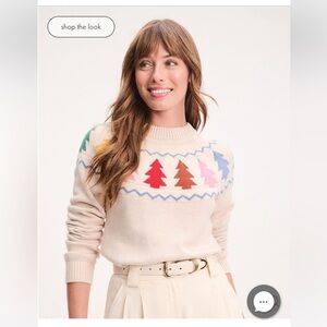 NWT Colorful Tree Pattern Sweater